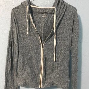 Turquoise Zip- Up Hoodie